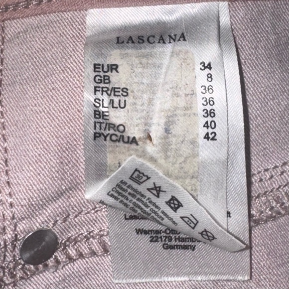 LASCANA Light Pink Jeans Size EUR 34 = US 4 - Picture 7 of 8